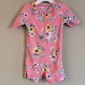 Old Navy Rashguard floral swimsuit
